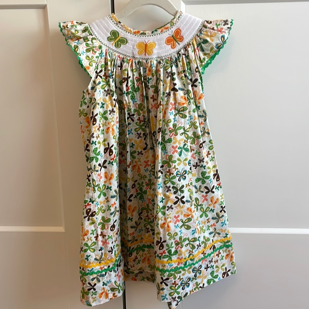 Smocked Butterfly Dress 🧡